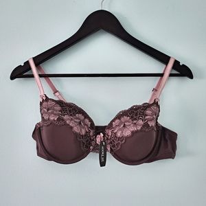 NWT Sweet Dark Plum Bra with Lace Details